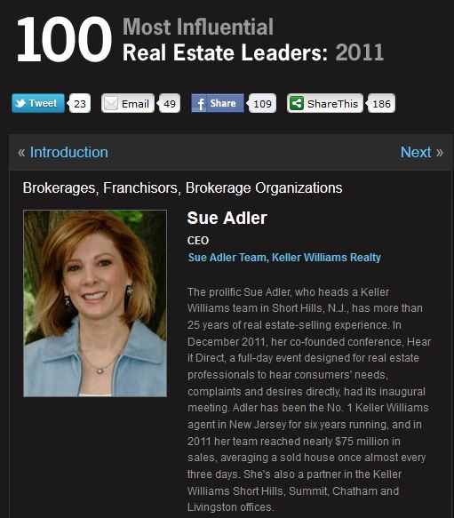 Sue Adler Named to Inman 100 Most Influential Real Estate Professionals ...